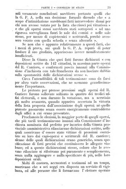 La giustizia amministrativa raccolta di decisioni e pareri del Consiglio di Stato, decisioni della Corte dei conti, sentenze della Cassazione di Roma, e decisioni delle Giunte provinciali amministrative