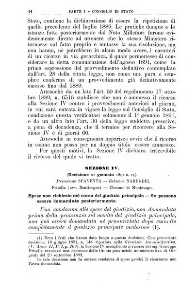 La giustizia amministrativa raccolta di decisioni e pareri del Consiglio di Stato, decisioni della Corte dei conti, sentenze della Cassazione di Roma, e decisioni delle Giunte provinciali amministrative