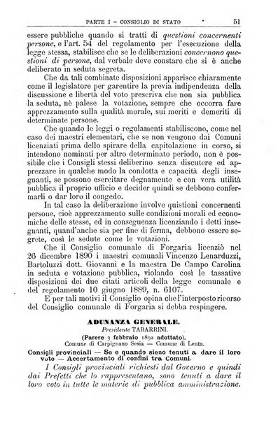 La giustizia amministrativa raccolta di decisioni e pareri del Consiglio di Stato, decisioni della Corte dei conti, sentenze della Cassazione di Roma, e decisioni delle Giunte provinciali amministrative