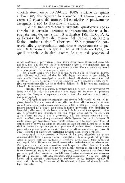 La giustizia amministrativa raccolta di decisioni e pareri del Consiglio di Stato, decisioni della Corte dei conti, sentenze della Cassazione di Roma, e decisioni delle Giunte provinciali amministrative