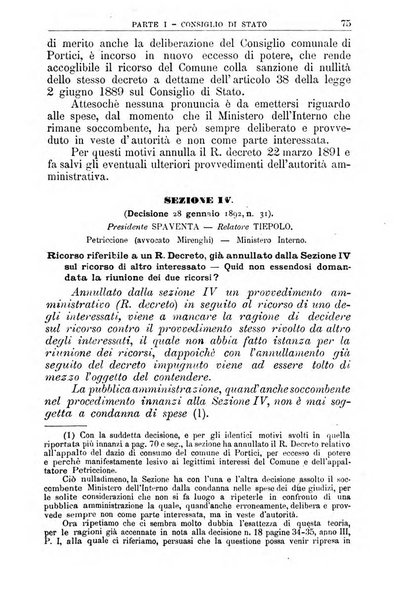 La giustizia amministrativa raccolta di decisioni e pareri del Consiglio di Stato, decisioni della Corte dei conti, sentenze della Cassazione di Roma, e decisioni delle Giunte provinciali amministrative