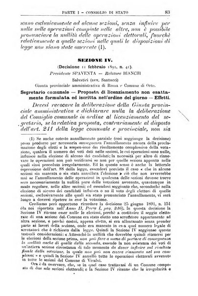 La giustizia amministrativa raccolta di decisioni e pareri del Consiglio di Stato, decisioni della Corte dei conti, sentenze della Cassazione di Roma, e decisioni delle Giunte provinciali amministrative