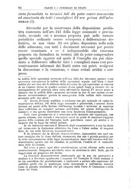 La giustizia amministrativa raccolta di decisioni e pareri del Consiglio di Stato, decisioni della Corte dei conti, sentenze della Cassazione di Roma, e decisioni delle Giunte provinciali amministrative