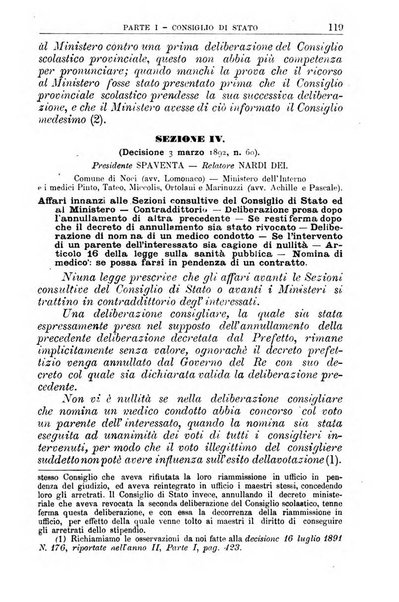 La giustizia amministrativa raccolta di decisioni e pareri del Consiglio di Stato, decisioni della Corte dei conti, sentenze della Cassazione di Roma, e decisioni delle Giunte provinciali amministrative