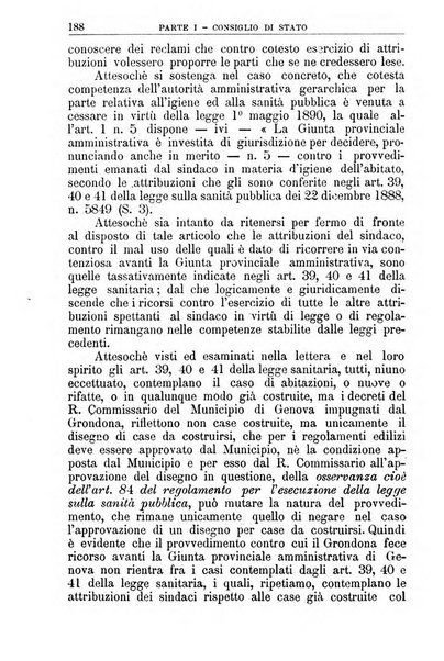 La giustizia amministrativa raccolta di decisioni e pareri del Consiglio di Stato, decisioni della Corte dei conti, sentenze della Cassazione di Roma, e decisioni delle Giunte provinciali amministrative