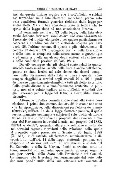 La giustizia amministrativa raccolta di decisioni e pareri del Consiglio di Stato, decisioni della Corte dei conti, sentenze della Cassazione di Roma, e decisioni delle Giunte provinciali amministrative