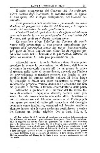 La giustizia amministrativa raccolta di decisioni e pareri del Consiglio di Stato, decisioni della Corte dei conti, sentenze della Cassazione di Roma, e decisioni delle Giunte provinciali amministrative