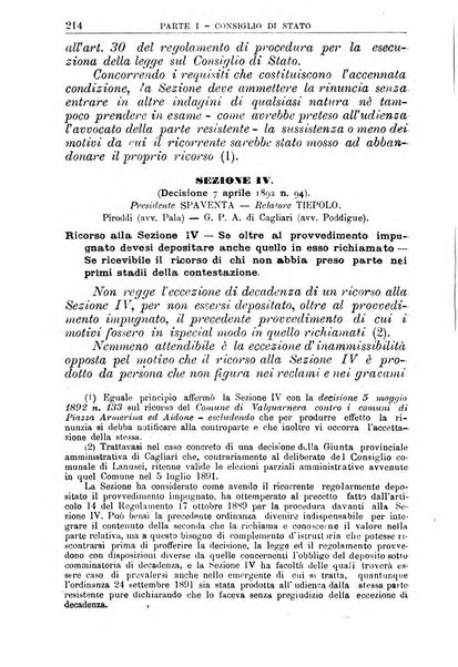 La giustizia amministrativa raccolta di decisioni e pareri del Consiglio di Stato, decisioni della Corte dei conti, sentenze della Cassazione di Roma, e decisioni delle Giunte provinciali amministrative