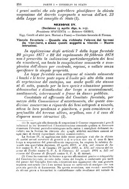 La giustizia amministrativa raccolta di decisioni e pareri del Consiglio di Stato, decisioni della Corte dei conti, sentenze della Cassazione di Roma, e decisioni delle Giunte provinciali amministrative