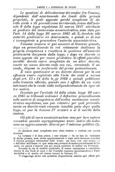 La giustizia amministrativa raccolta di decisioni e pareri del Consiglio di Stato, decisioni della Corte dei conti, sentenze della Cassazione di Roma, e decisioni delle Giunte provinciali amministrative