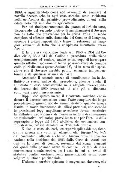 La giustizia amministrativa raccolta di decisioni e pareri del Consiglio di Stato, decisioni della Corte dei conti, sentenze della Cassazione di Roma, e decisioni delle Giunte provinciali amministrative