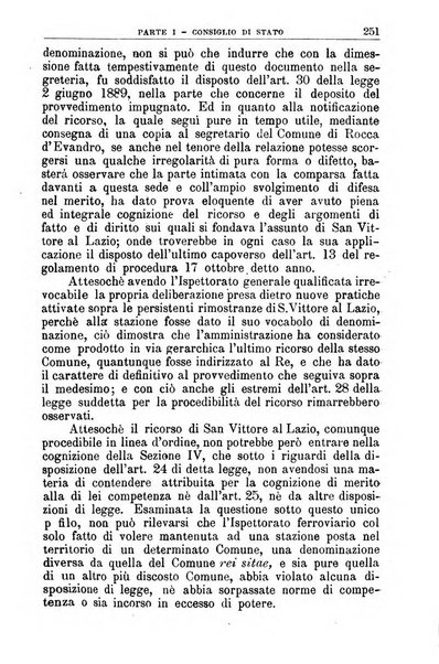 La giustizia amministrativa raccolta di decisioni e pareri del Consiglio di Stato, decisioni della Corte dei conti, sentenze della Cassazione di Roma, e decisioni delle Giunte provinciali amministrative