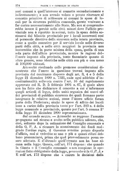 La giustizia amministrativa raccolta di decisioni e pareri del Consiglio di Stato, decisioni della Corte dei conti, sentenze della Cassazione di Roma, e decisioni delle Giunte provinciali amministrative