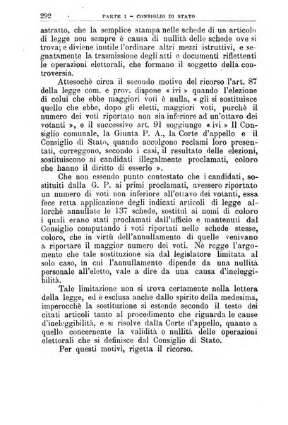 La giustizia amministrativa raccolta di decisioni e pareri del Consiglio di Stato, decisioni della Corte dei conti, sentenze della Cassazione di Roma, e decisioni delle Giunte provinciali amministrative