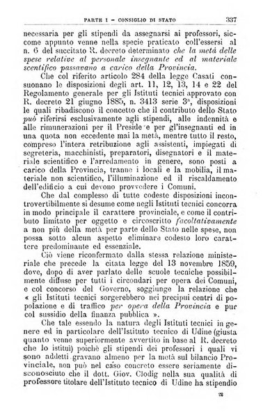 La giustizia amministrativa raccolta di decisioni e pareri del Consiglio di Stato, decisioni della Corte dei conti, sentenze della Cassazione di Roma, e decisioni delle Giunte provinciali amministrative