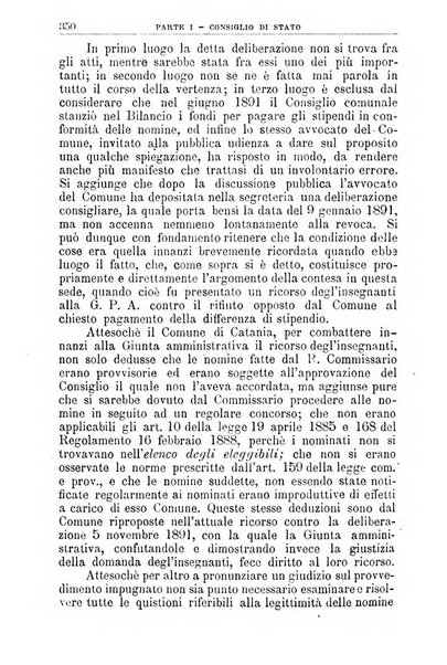 La giustizia amministrativa raccolta di decisioni e pareri del Consiglio di Stato, decisioni della Corte dei conti, sentenze della Cassazione di Roma, e decisioni delle Giunte provinciali amministrative