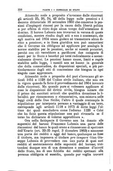 La giustizia amministrativa raccolta di decisioni e pareri del Consiglio di Stato, decisioni della Corte dei conti, sentenze della Cassazione di Roma, e decisioni delle Giunte provinciali amministrative