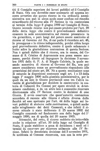 La giustizia amministrativa raccolta di decisioni e pareri del Consiglio di Stato, decisioni della Corte dei conti, sentenze della Cassazione di Roma, e decisioni delle Giunte provinciali amministrative