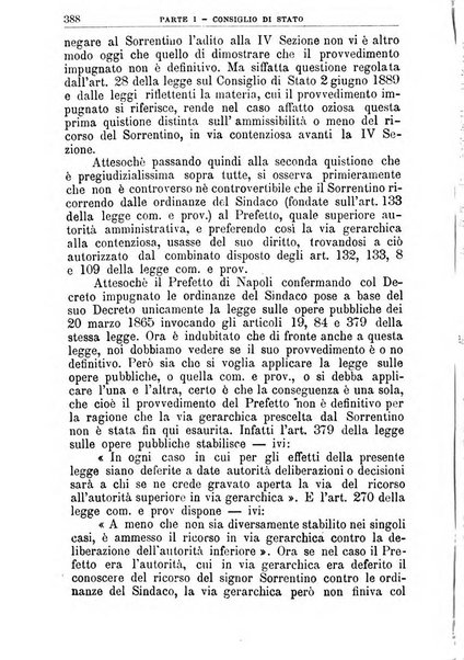 La giustizia amministrativa raccolta di decisioni e pareri del Consiglio di Stato, decisioni della Corte dei conti, sentenze della Cassazione di Roma, e decisioni delle Giunte provinciali amministrative