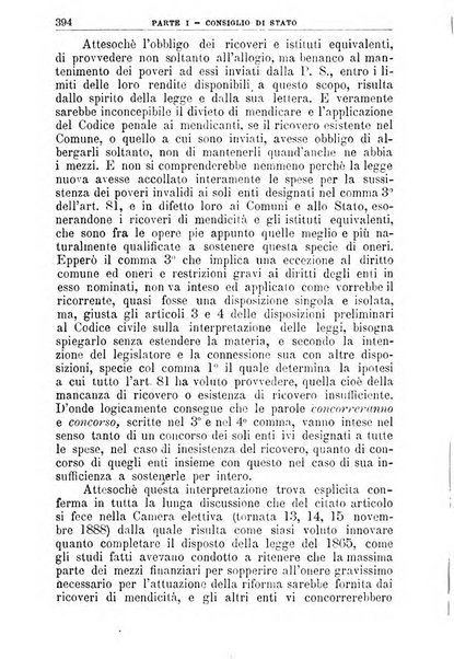 La giustizia amministrativa raccolta di decisioni e pareri del Consiglio di Stato, decisioni della Corte dei conti, sentenze della Cassazione di Roma, e decisioni delle Giunte provinciali amministrative