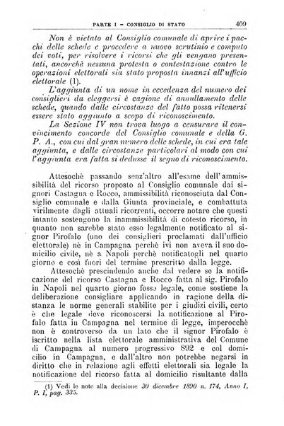 La giustizia amministrativa raccolta di decisioni e pareri del Consiglio di Stato, decisioni della Corte dei conti, sentenze della Cassazione di Roma, e decisioni delle Giunte provinciali amministrative