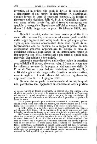 La giustizia amministrativa raccolta di decisioni e pareri del Consiglio di Stato, decisioni della Corte dei conti, sentenze della Cassazione di Roma, e decisioni delle Giunte provinciali amministrative