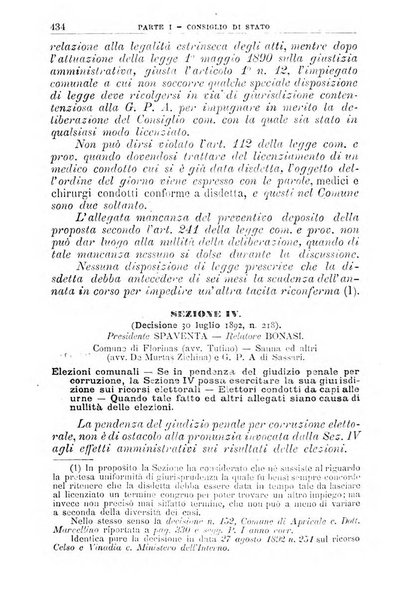 La giustizia amministrativa raccolta di decisioni e pareri del Consiglio di Stato, decisioni della Corte dei conti, sentenze della Cassazione di Roma, e decisioni delle Giunte provinciali amministrative