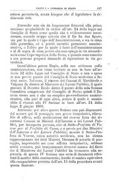 La giustizia amministrativa raccolta di decisioni e pareri del Consiglio di Stato, decisioni della Corte dei conti, sentenze della Cassazione di Roma, e decisioni delle Giunte provinciali amministrative