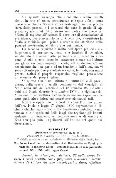 La giustizia amministrativa raccolta di decisioni e pareri del Consiglio di Stato, decisioni della Corte dei conti, sentenze della Cassazione di Roma, e decisioni delle Giunte provinciali amministrative