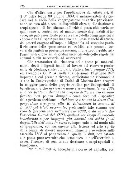 La giustizia amministrativa raccolta di decisioni e pareri del Consiglio di Stato, decisioni della Corte dei conti, sentenze della Cassazione di Roma, e decisioni delle Giunte provinciali amministrative