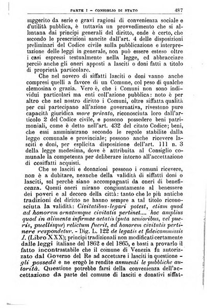 La giustizia amministrativa raccolta di decisioni e pareri del Consiglio di Stato, decisioni della Corte dei conti, sentenze della Cassazione di Roma, e decisioni delle Giunte provinciali amministrative