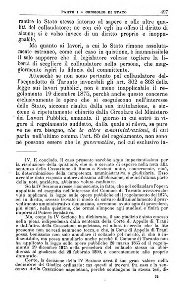 La giustizia amministrativa raccolta di decisioni e pareri del Consiglio di Stato, decisioni della Corte dei conti, sentenze della Cassazione di Roma, e decisioni delle Giunte provinciali amministrative