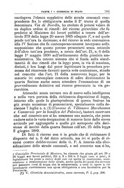 La giustizia amministrativa raccolta di decisioni e pareri del Consiglio di Stato, decisioni della Corte dei conti, sentenze della Cassazione di Roma, e decisioni delle Giunte provinciali amministrative