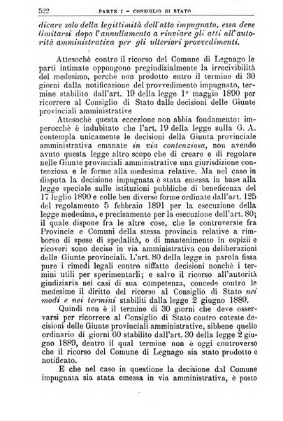 La giustizia amministrativa raccolta di decisioni e pareri del Consiglio di Stato, decisioni della Corte dei conti, sentenze della Cassazione di Roma, e decisioni delle Giunte provinciali amministrative