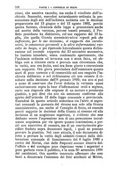 La giustizia amministrativa raccolta di decisioni e pareri del Consiglio di Stato, decisioni della Corte dei conti, sentenze della Cassazione di Roma, e decisioni delle Giunte provinciali amministrative