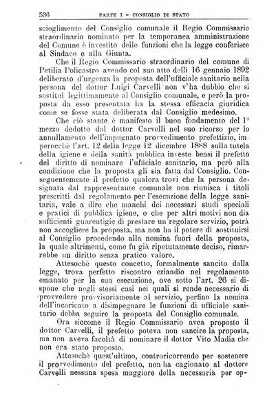 La giustizia amministrativa raccolta di decisioni e pareri del Consiglio di Stato, decisioni della Corte dei conti, sentenze della Cassazione di Roma, e decisioni delle Giunte provinciali amministrative