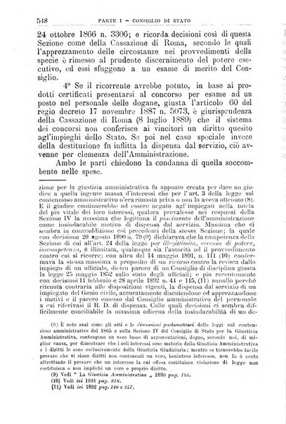 La giustizia amministrativa raccolta di decisioni e pareri del Consiglio di Stato, decisioni della Corte dei conti, sentenze della Cassazione di Roma, e decisioni delle Giunte provinciali amministrative