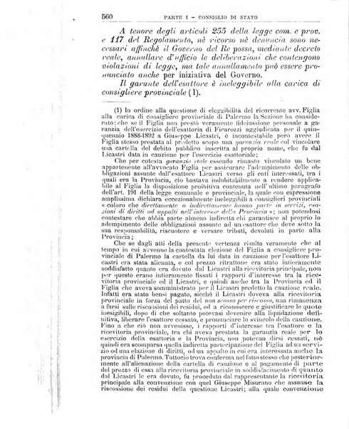 La giustizia amministrativa raccolta di decisioni e pareri del Consiglio di Stato, decisioni della Corte dei conti, sentenze della Cassazione di Roma, e decisioni delle Giunte provinciali amministrative