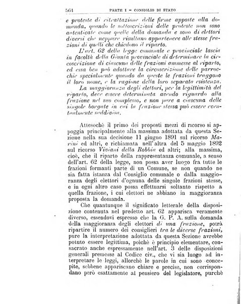 La giustizia amministrativa raccolta di decisioni e pareri del Consiglio di Stato, decisioni della Corte dei conti, sentenze della Cassazione di Roma, e decisioni delle Giunte provinciali amministrative