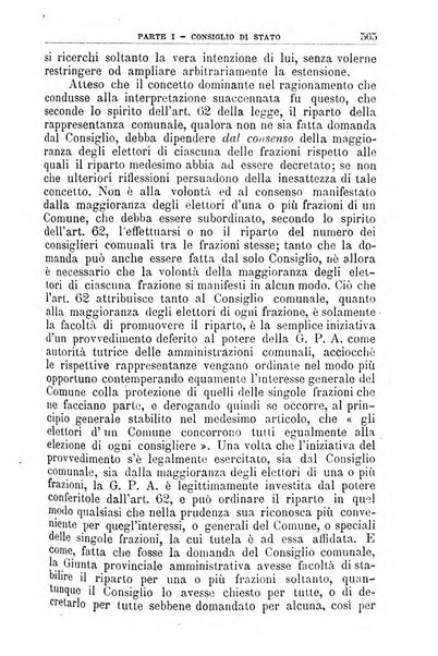 La giustizia amministrativa raccolta di decisioni e pareri del Consiglio di Stato, decisioni della Corte dei conti, sentenze della Cassazione di Roma, e decisioni delle Giunte provinciali amministrative