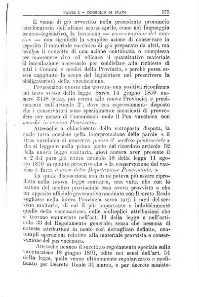 La giustizia amministrativa raccolta di decisioni e pareri del Consiglio di Stato, decisioni della Corte dei conti, sentenze della Cassazione di Roma, e decisioni delle Giunte provinciali amministrative