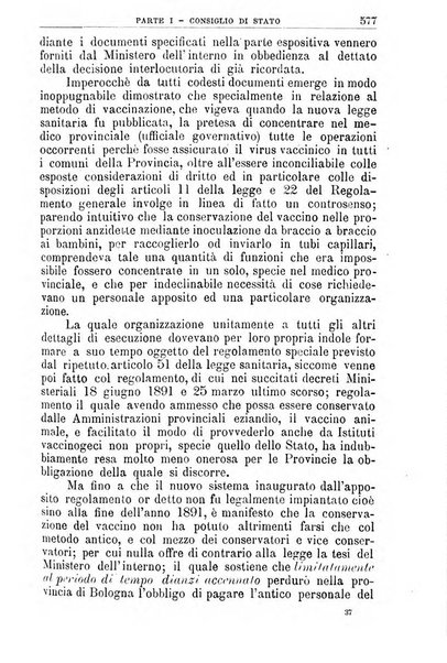 La giustizia amministrativa raccolta di decisioni e pareri del Consiglio di Stato, decisioni della Corte dei conti, sentenze della Cassazione di Roma, e decisioni delle Giunte provinciali amministrative