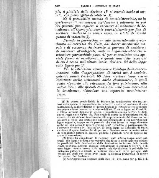 La giustizia amministrativa raccolta di decisioni e pareri del Consiglio di Stato, decisioni della Corte dei conti, sentenze della Cassazione di Roma, e decisioni delle Giunte provinciali amministrative