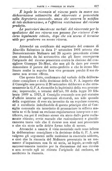 La giustizia amministrativa raccolta di decisioni e pareri del Consiglio di Stato, decisioni della Corte dei conti, sentenze della Cassazione di Roma, e decisioni delle Giunte provinciali amministrative