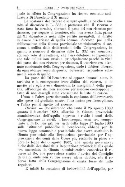 La giustizia amministrativa raccolta di decisioni e pareri del Consiglio di Stato, decisioni della Corte dei conti, sentenze della Cassazione di Roma, e decisioni delle Giunte provinciali amministrative