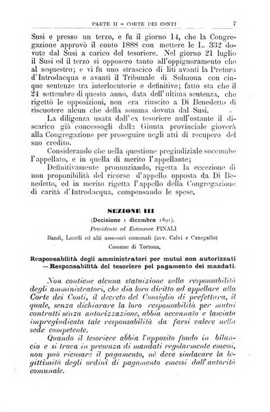 La giustizia amministrativa raccolta di decisioni e pareri del Consiglio di Stato, decisioni della Corte dei conti, sentenze della Cassazione di Roma, e decisioni delle Giunte provinciali amministrative