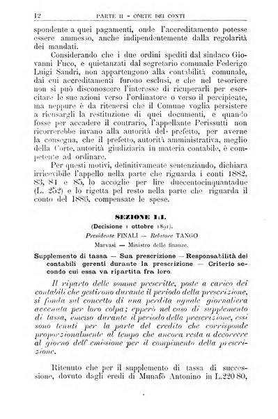 La giustizia amministrativa raccolta di decisioni e pareri del Consiglio di Stato, decisioni della Corte dei conti, sentenze della Cassazione di Roma, e decisioni delle Giunte provinciali amministrative