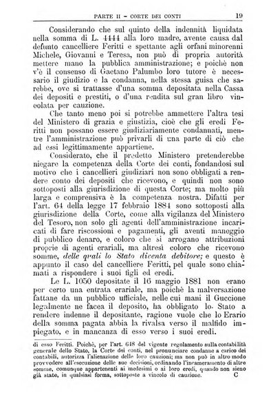 La giustizia amministrativa raccolta di decisioni e pareri del Consiglio di Stato, decisioni della Corte dei conti, sentenze della Cassazione di Roma, e decisioni delle Giunte provinciali amministrative