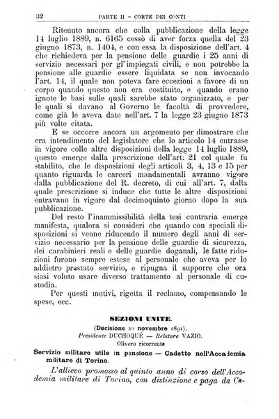 La giustizia amministrativa raccolta di decisioni e pareri del Consiglio di Stato, decisioni della Corte dei conti, sentenze della Cassazione di Roma, e decisioni delle Giunte provinciali amministrative