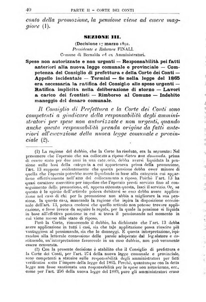 La giustizia amministrativa raccolta di decisioni e pareri del Consiglio di Stato, decisioni della Corte dei conti, sentenze della Cassazione di Roma, e decisioni delle Giunte provinciali amministrative